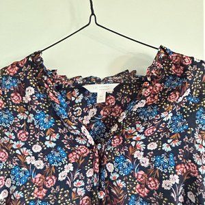 Women's LC Lauren Conrad Button Front Long Sleeve Blouse